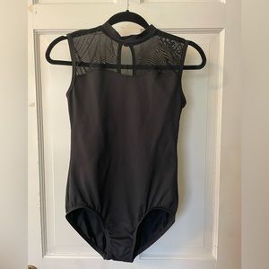 Adult L SUFFOLK Black Leotard